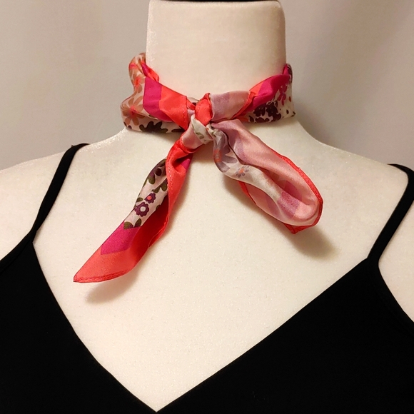 Silk square scarf - Picture 1 of 5
